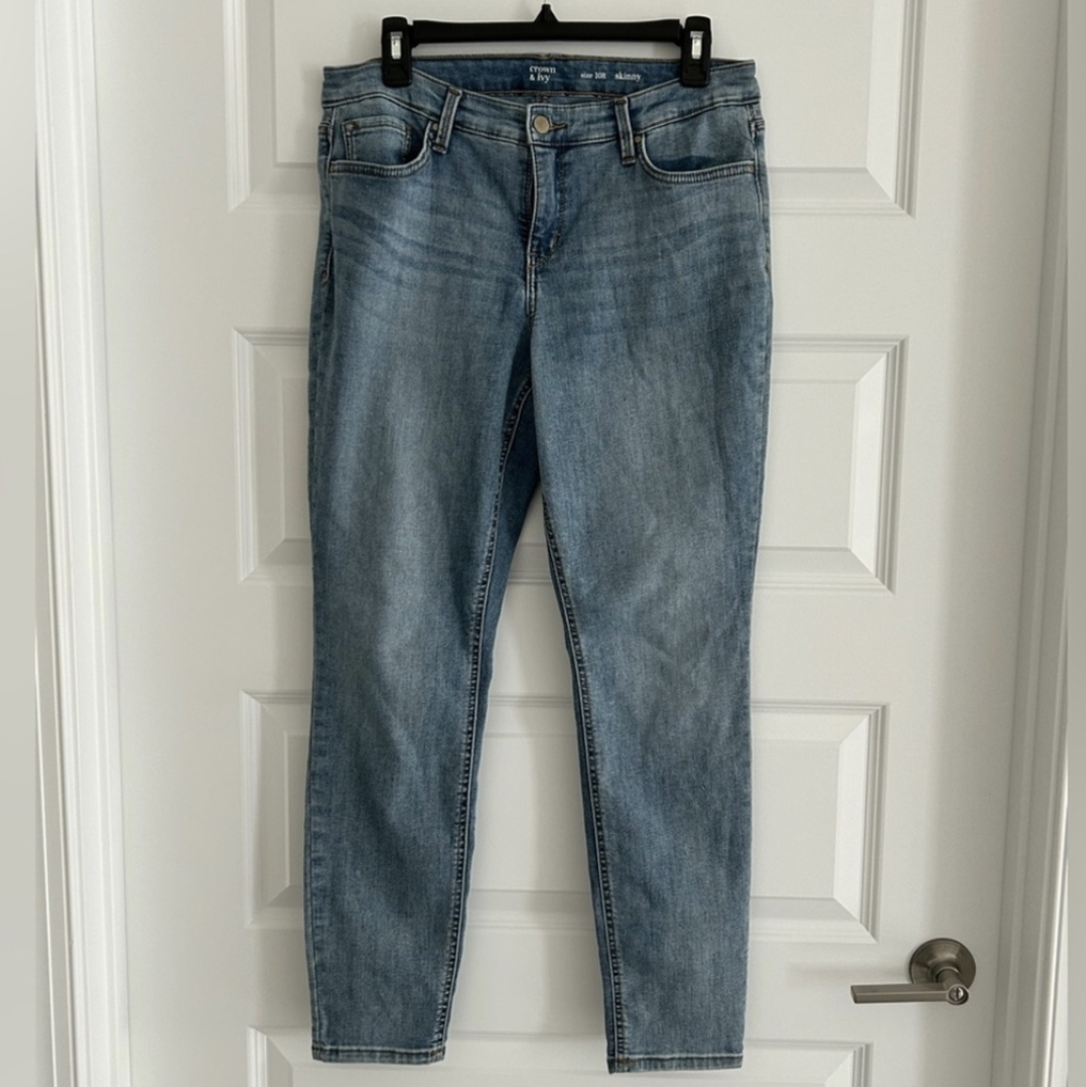 Crown & Ivy Skinny Jeans Blue Size 10R
